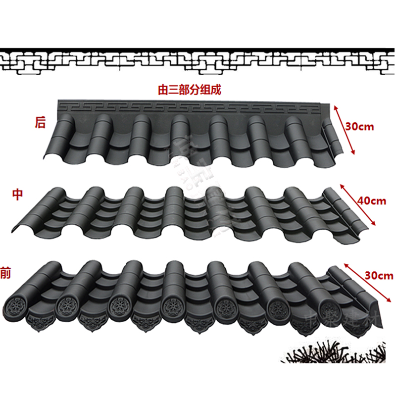 古瓦新制，樹(shù)脂仿古瓦為現(xiàn)代仿古建筑添磚加瓦